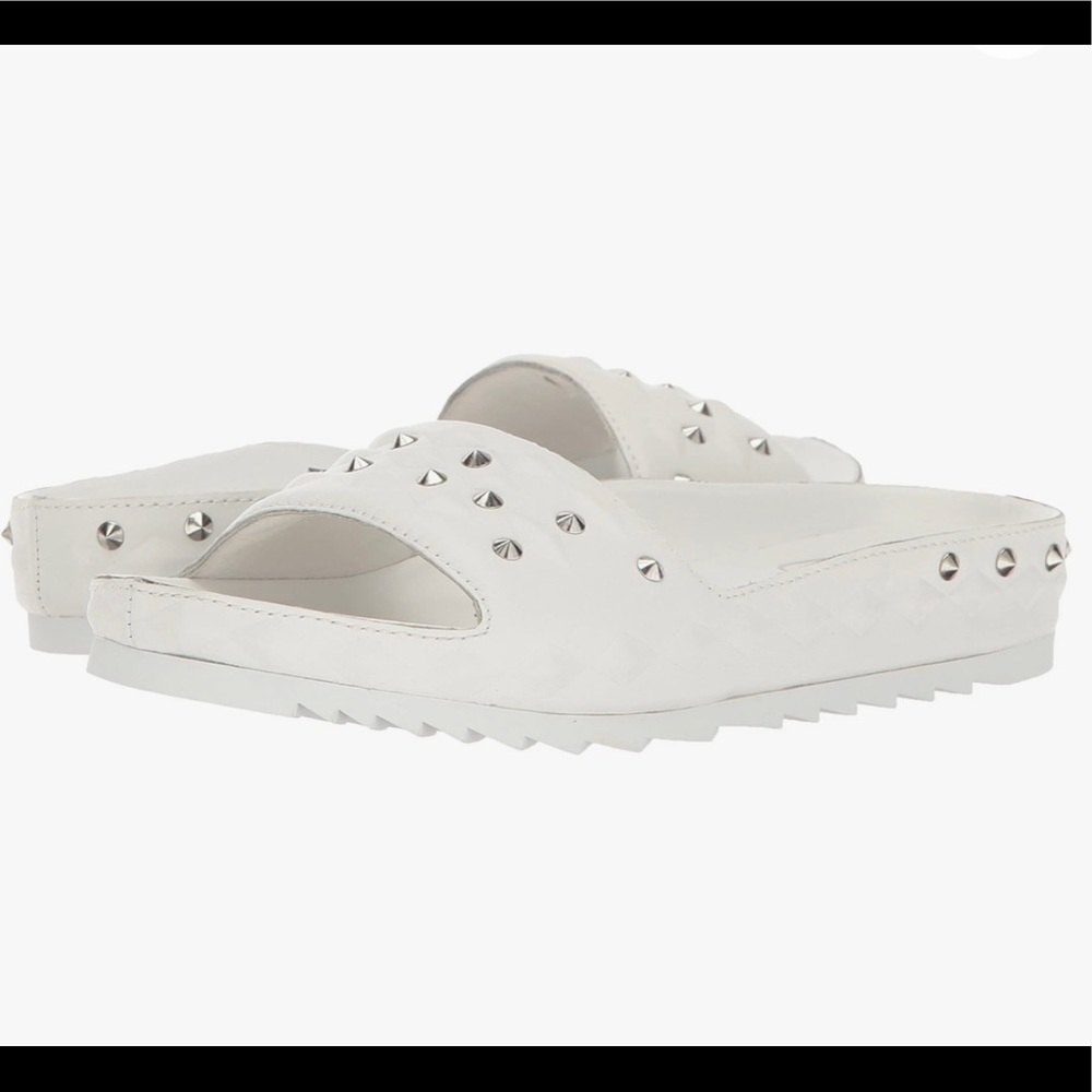 Ash as-unique white studded slides NEW 38